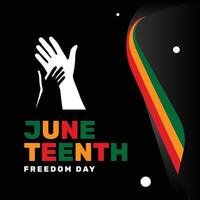 Juneteenth Freedom Day Event vector