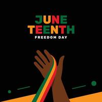 Freedom Day of Juneteenth Event vector