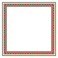 Ethnic Frame Design Inspired by Kwanzaa and Tribal Patterns vector