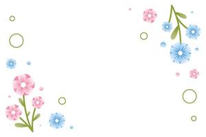 Spring background frame vector