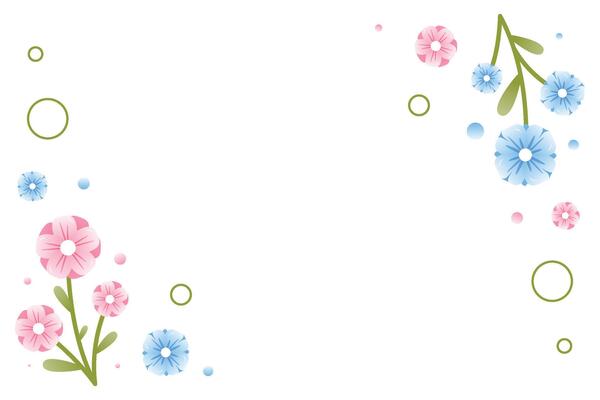 Spring background frame