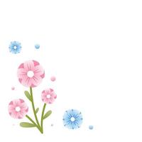 gradient flower simple vector