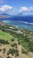 High Angle of Flic en Flac in Port Louis Mauritius Island Mauritius . Stunning Landscape. video