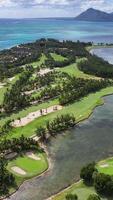 Aerial Le Morne Beach in Port Louis Mauritius Island Mauritius.. Beauty Background. video