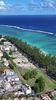 Outdoor Flic en Flac Beach at Port Louis Mauritius Island in Mauritius . Awesome Background. video