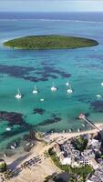 Amazing Pointe d Esny Beach in Port Louis Mauritius Island Mauritius.. Beautiful Cinematic. video