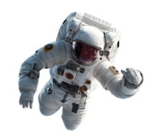 Astronaut floating in space with a stunning view of the cosmos png