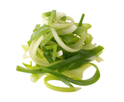 Freshly sliced green onions for culinary use and garnish purposes png