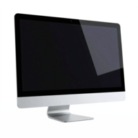 Modern Desktop Computer with Large Display and Slim Design on Transparent Clipping Path png