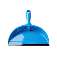 Blue Dustpan with Handle for Cleaning Sweep with Transparent Background png