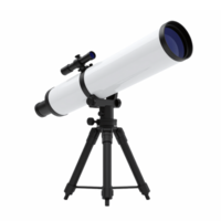 Wide View Telescope with Tripod Stand and Compact Design on Transparent Background png
