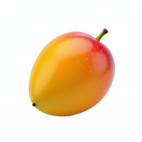 Bright Mango with Smooth Skin and Color Gradient on Transparent Background png