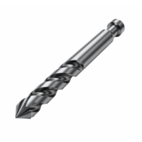 High Detail Metal Drill Bit with No Background Clipping Path for Manufacturing and Construction png