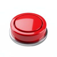 Red Emergency Button with Clipping Path No Background for Safety and Alert Systems png