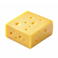 Square Piece of Swiss Cheese with Multiple Holes Showing Transparent Clipping Path png