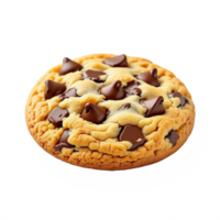 Delicious Chocolate Chip Cookie with White Chocolate Chips and a Crisp Texture No Background Clipping Path png
