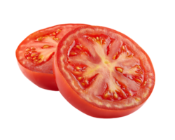 Two Slices of Tomato Isolated on Transparent Background Healthy Fresh Food png