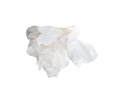 white tissue paper ball isolated with clipping path in file format png