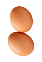 Two chicken eggs isolated with clipping path in file format png