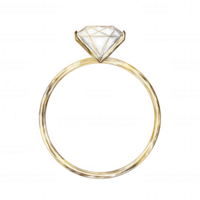 deslumbrante diamante anel apresentando grande, espumante diamante conjunto dentro delicado ouro banda, perfeito para simbolizando amor e compromisso. isto elegante peça é ideal para casamentos e especial ocasiões png
