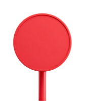 Red circular handheld object with smooth edges png