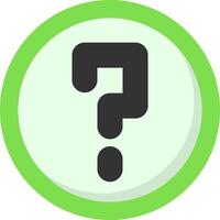 Question Mark Colorful Flat Icon vector