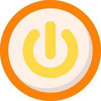 Power Button Flat Icon vector