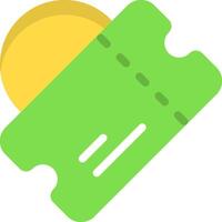 Ticket Payment Flat Style Icon vector