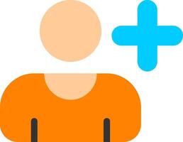 Add Contact Flat Icon Design vector