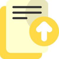Upload Document Colorful Icon vector