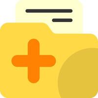 Add Folder Flat Icon vector