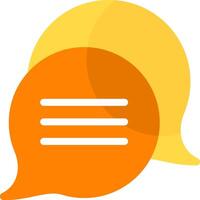 Multiple Chat Flat Icon vector