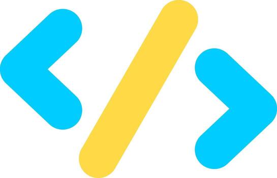 Code Flat Icon vector