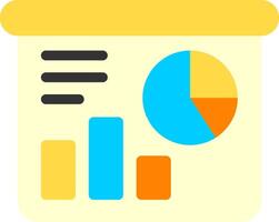 Data Analytics Flat Icon vector
