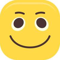 Smiling Face Flat Icon vector