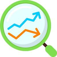 Predictive Analytics Flat Icon vector
