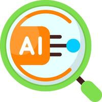 AI Research Colorful Icon vector