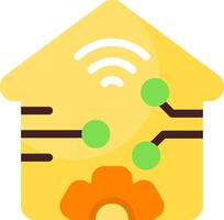 Smart Automation Flat Icon vector