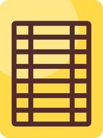 Reading log Flat Icon vector