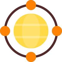 Global Network Flat Icon vector