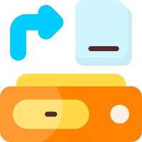 Data Transfer Colorful Icon vector