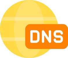 DNS Flat Icon vector