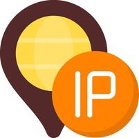IP Address Flat Icon vector