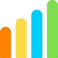 Signal Strength Flat Icon vector