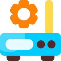 Router Configuration Flat Icon vector
