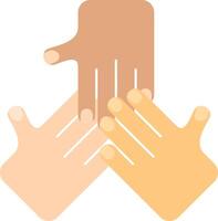 Cooperation Hands Flat Icon vector