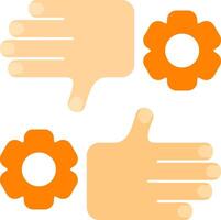 Collaborative Strategy Flat Icon vector