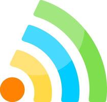 WiFi Signal Colorful Design vector