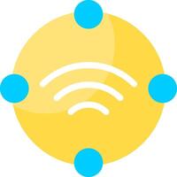 Wireless Network Flat Icon vector
