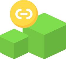 Blockchain Colorful Icon vector